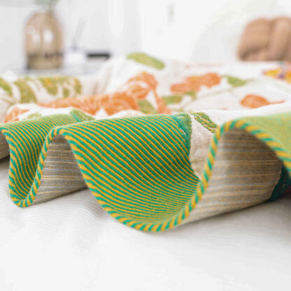 Blossom Bay Breathable Cotton Coverlet — alternate angle view