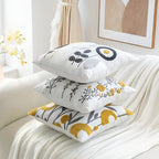 Floral Essence Embroidered Cushion Cover — product detail view