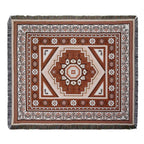 Bohemian Desert Mirage Throw Blanket — product in use