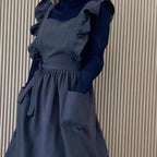 Lotus Leaf Lace Apron — lifestyle shot