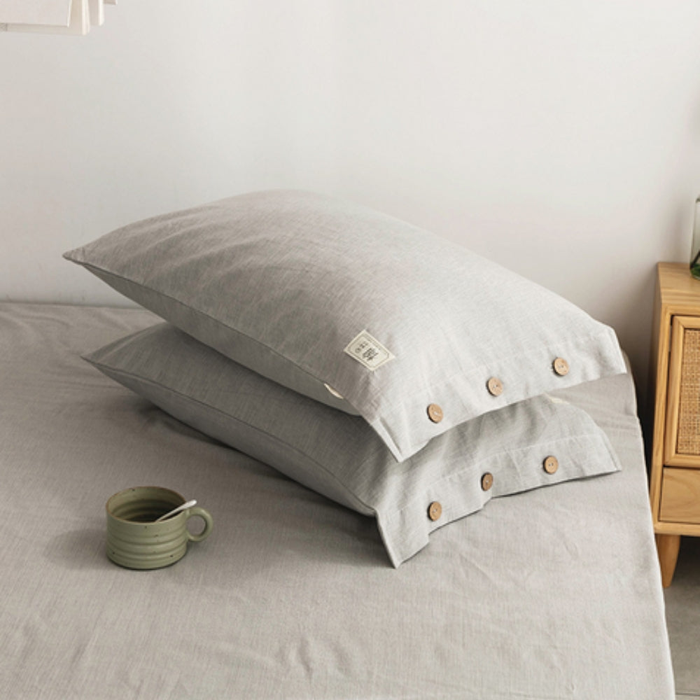 Cotton Pillowcases - Twin Pack — alternate angle view