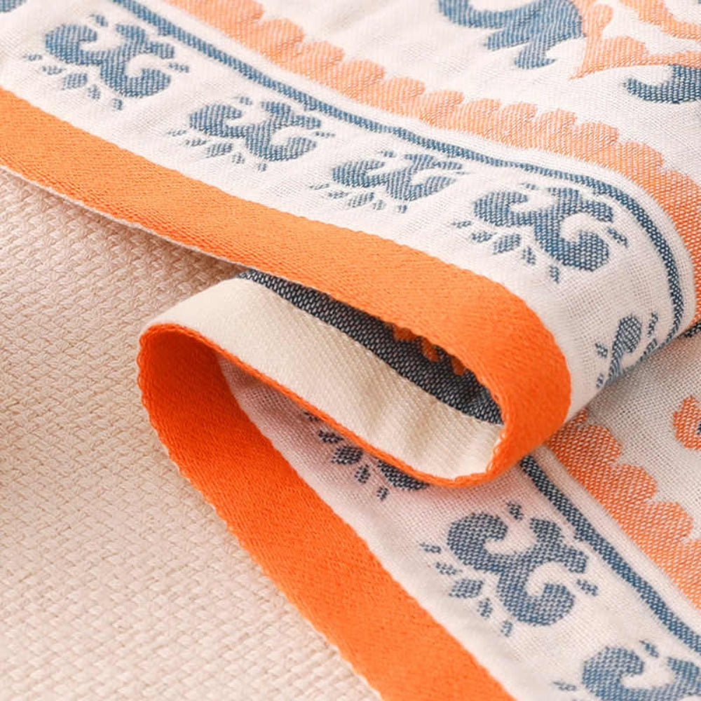 Boho Bliss Cotton Bath Towel — product close-up