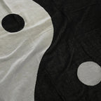 Artistic Yin Yang Tapestry Throw Blanket — product in use
