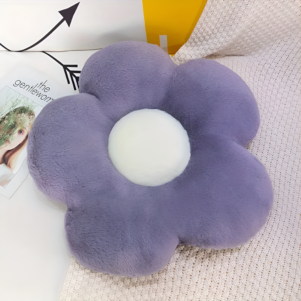 Plush Flower Seating Cushion — product close-up