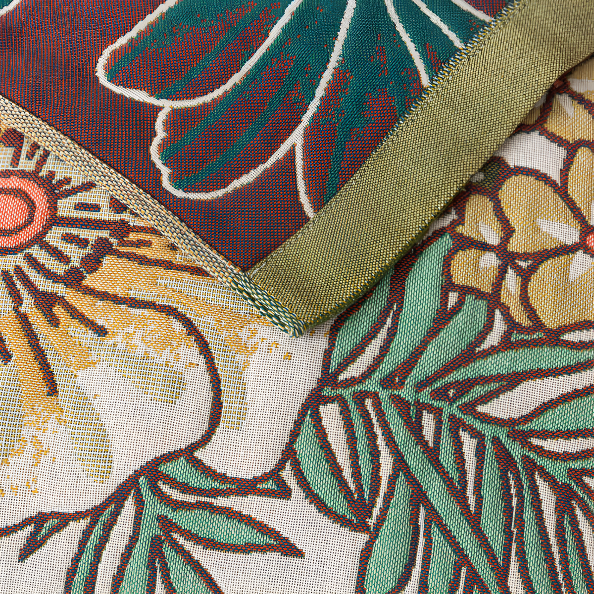 Tropical Floral Soft Bath Towel — product in use
