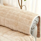 Velvet Grid Recliner Cover — product in use