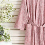 Featherlight Jacquard Cotton Bath Robe — product close-up