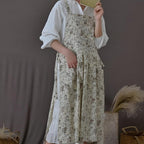 Classic Cotton Floral Apron — product in use