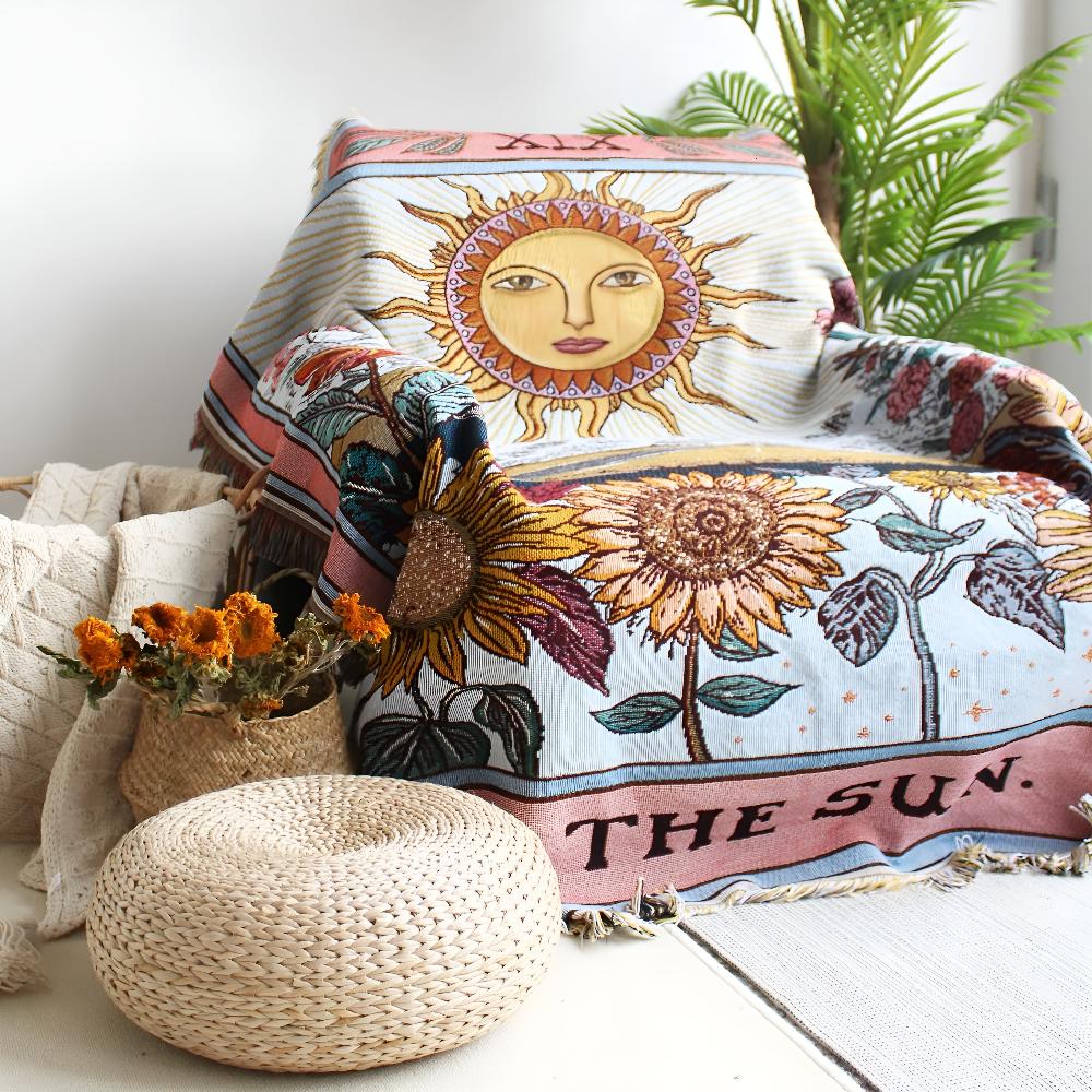 Boho Sun Tapestry Blanket — main product photo