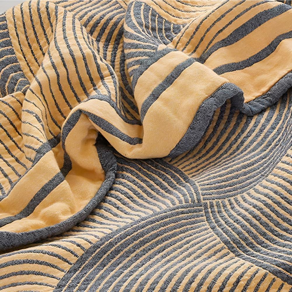 Muslin Reversible Cotton Blanket — product close-up