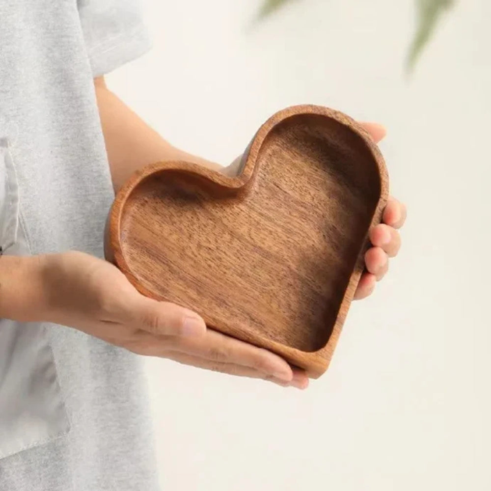 Rustic Heart Snack Tray Collection | 4pcs — product in use