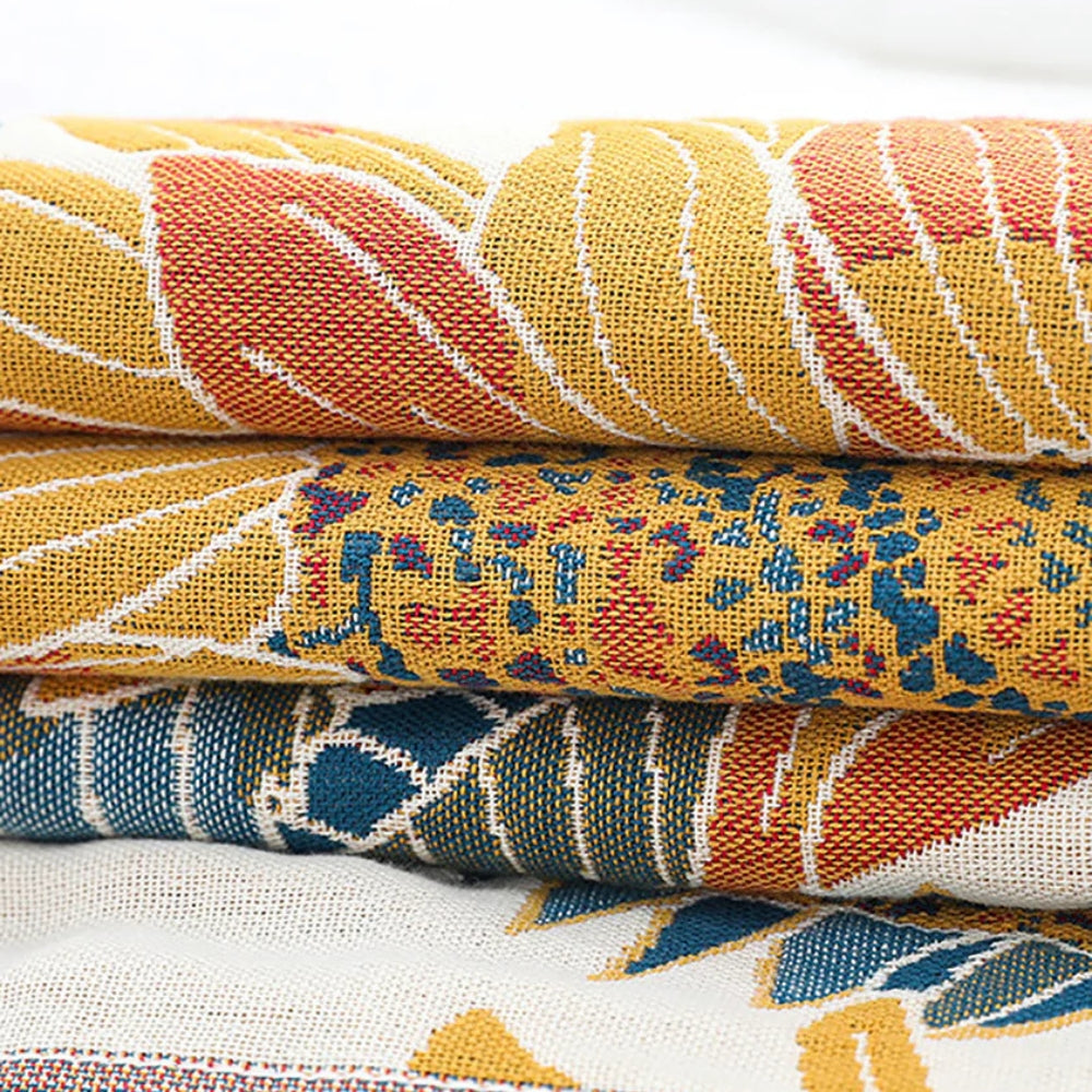 Savanna Bloom Cotton Bath Towel — alternate angle view