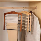 Elegant Wood Multi-Tier Hanger — product detail view
