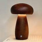 Wooden Mushroom Lamp