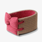 Houndstooth Travel Pet Car Seat — lifestyle shot