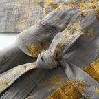 Pure Cotton Rustic Elegance Kimono Bathrobe — product close-up