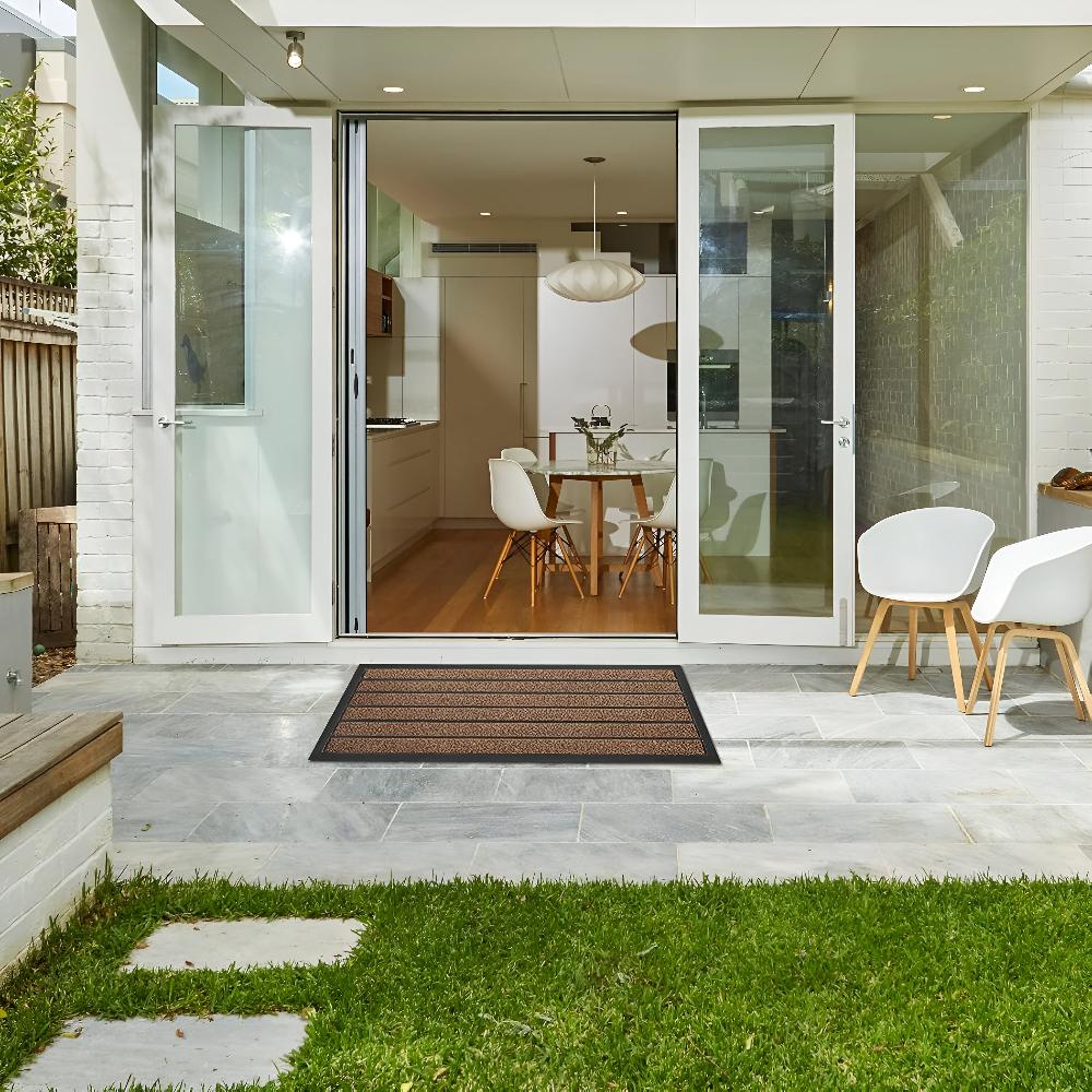 Stripe Master Door Mat — product in use