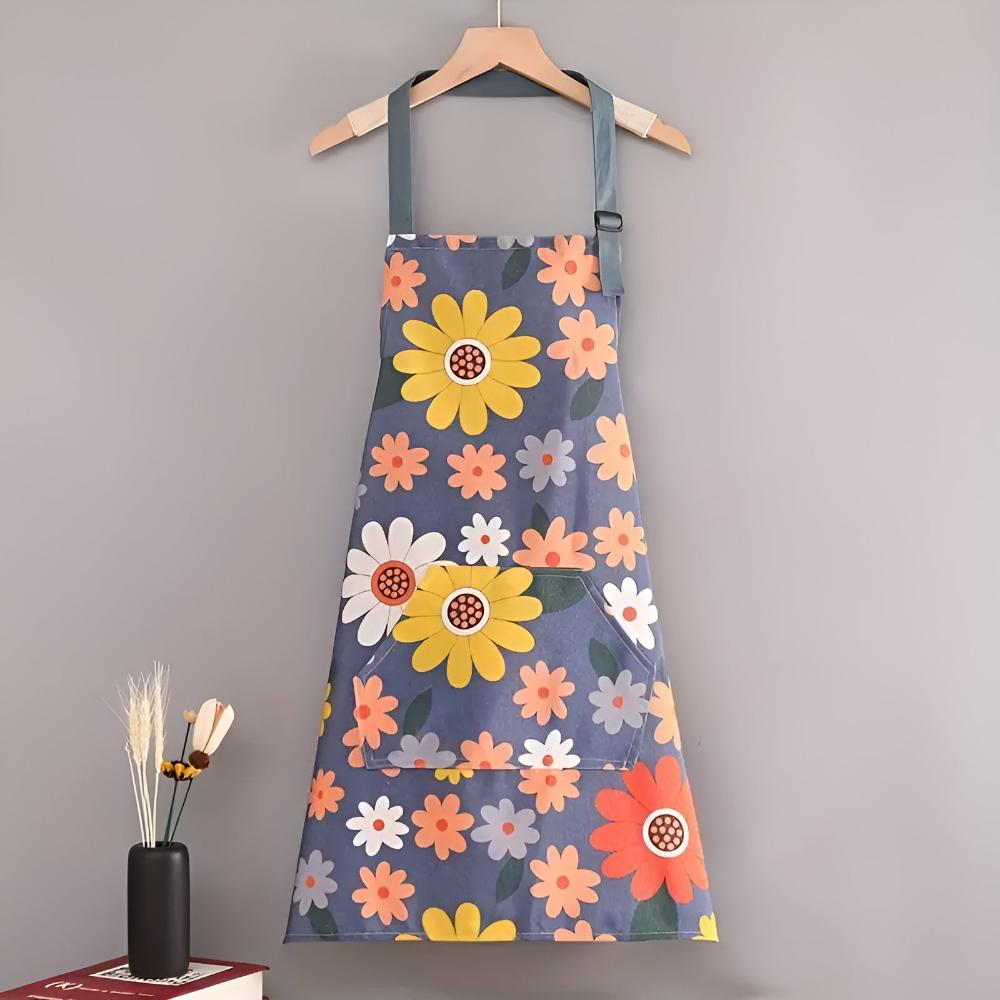 Floral Flow Aprons — material texture close-up