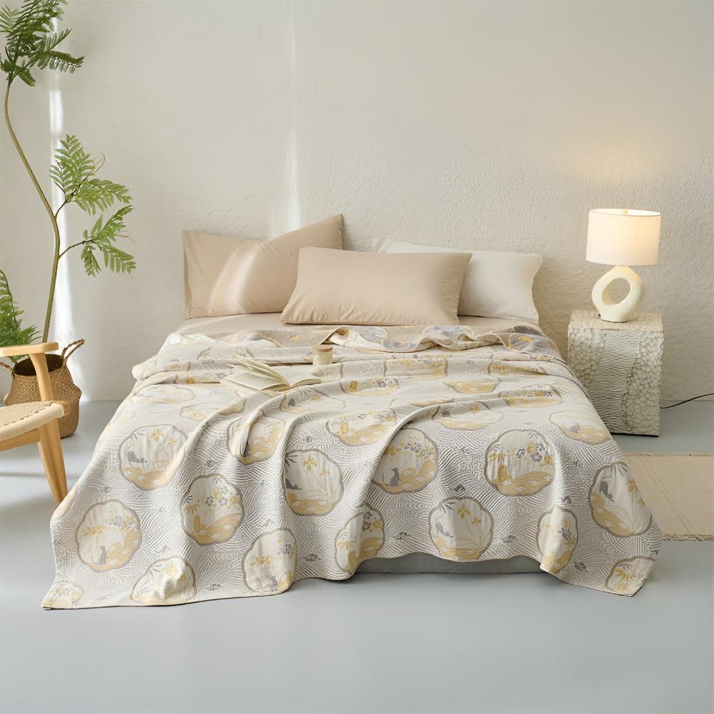 Reversible Coastal Dreams Blanket — alternate angle view