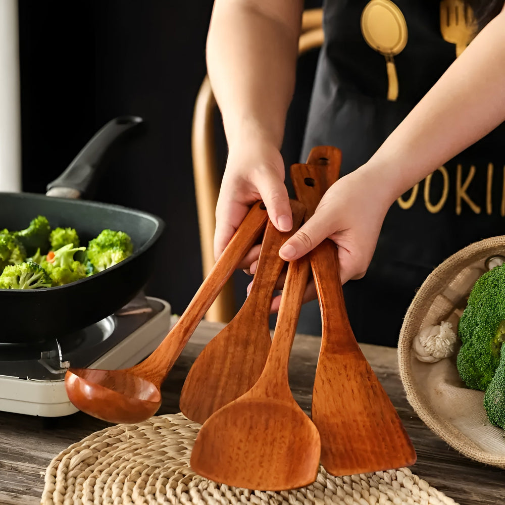Wooden Kitchen Utensils — product close-up
