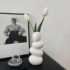 STRATA Sculptural Ceramic Vase — product close-up