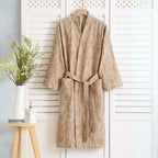 Featherlight Jacquard Cotton Bath Robe — additional view