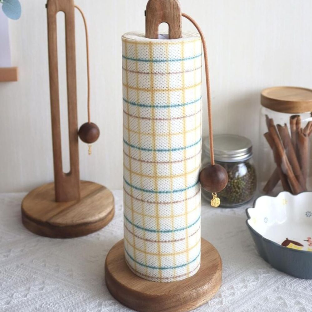 Acacia Regal Roll Stand — product in use