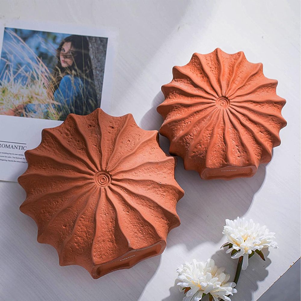 Coral Crest Ceramic Vase — product in use