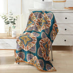 Diamond Blossom Reversible Bath Towel — product in use