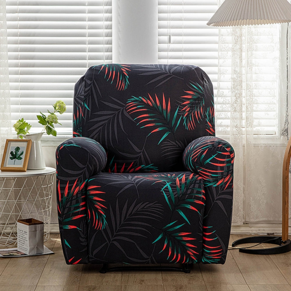 Floral Recliner Sofa Cover — alternate angle view