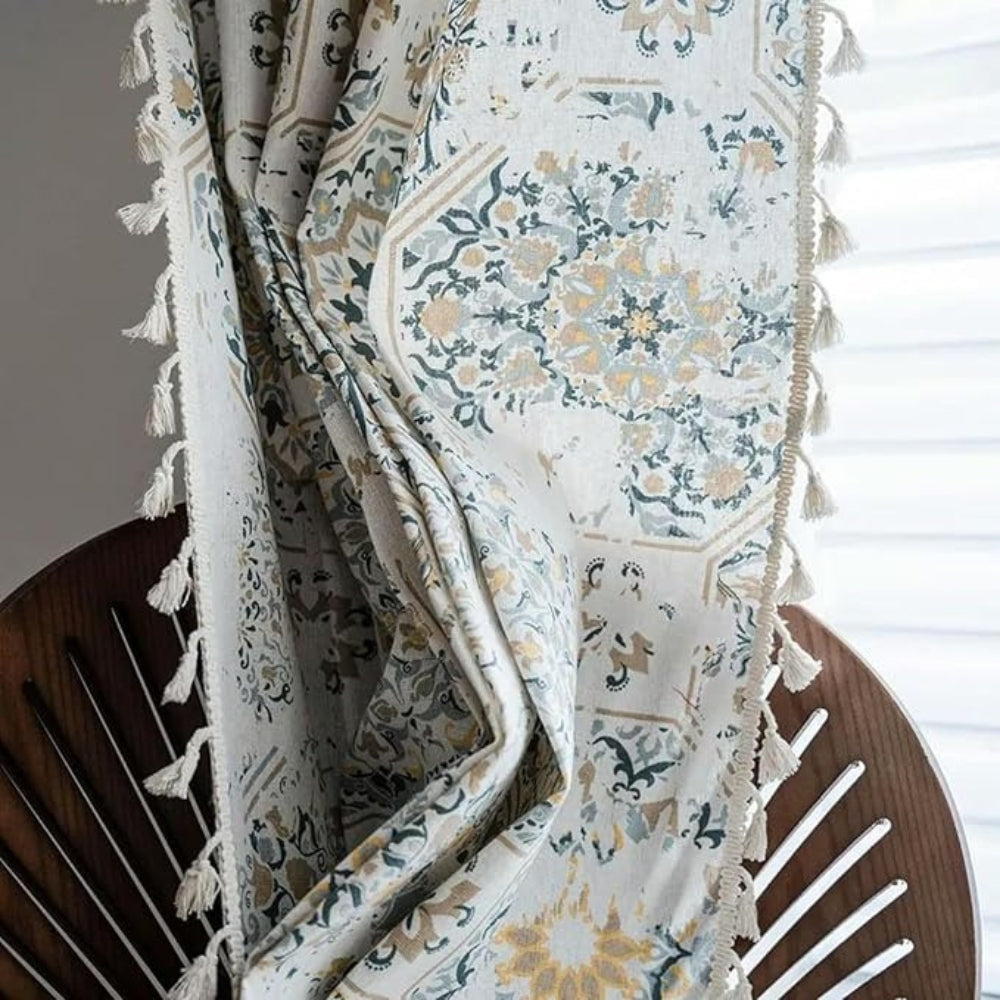 Botanical Bliss Tassel Curtain — additional view