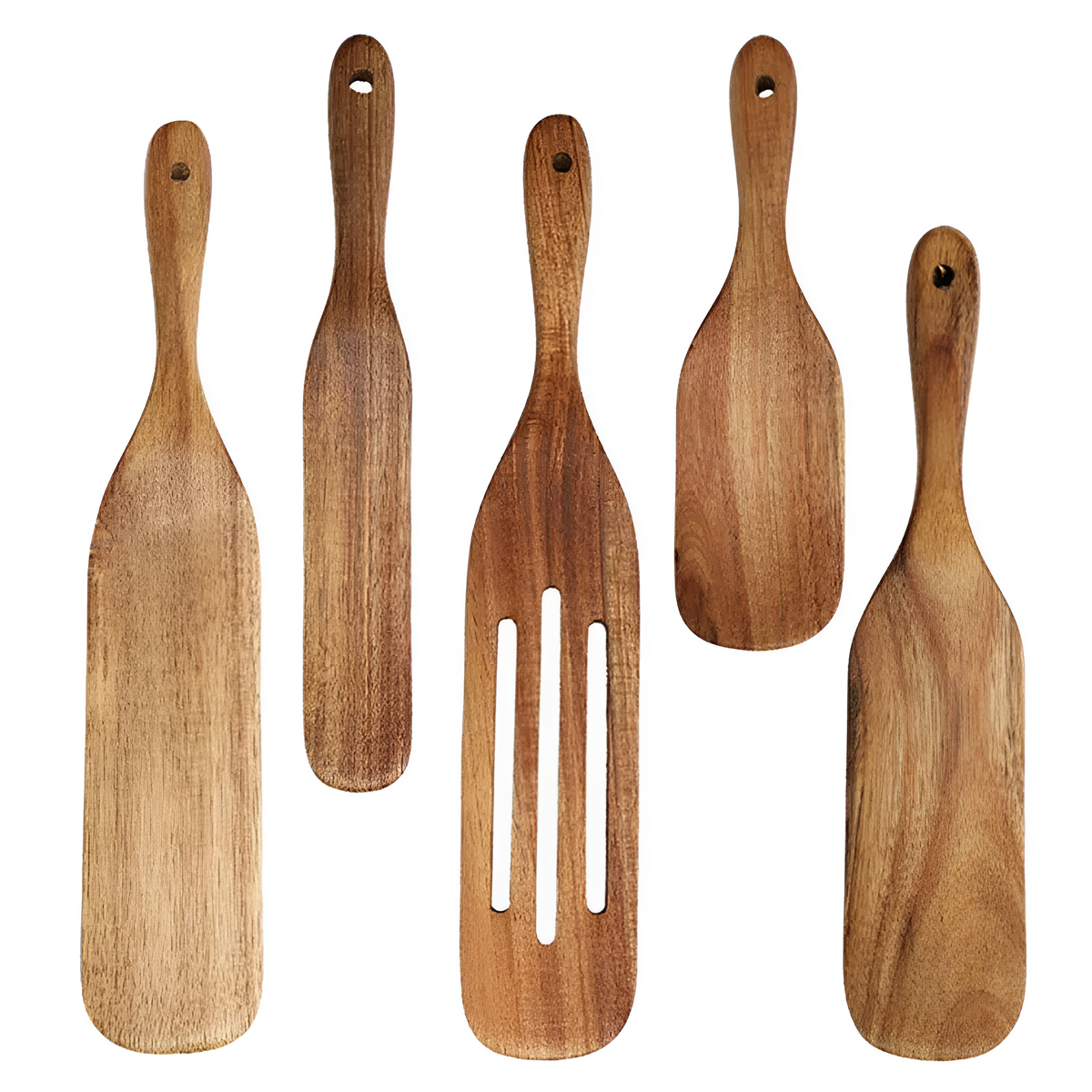 Non-Stick Wooden Spatula Set — product in use