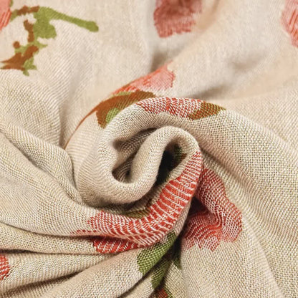 Bamboo Fibre Rural Rose Cooling Blanket — product detail view