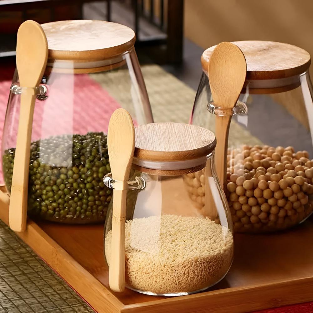 Nature's Pantry Glass Jar — product detail view