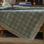 Heritage Checkered Tablecloth — product close-up