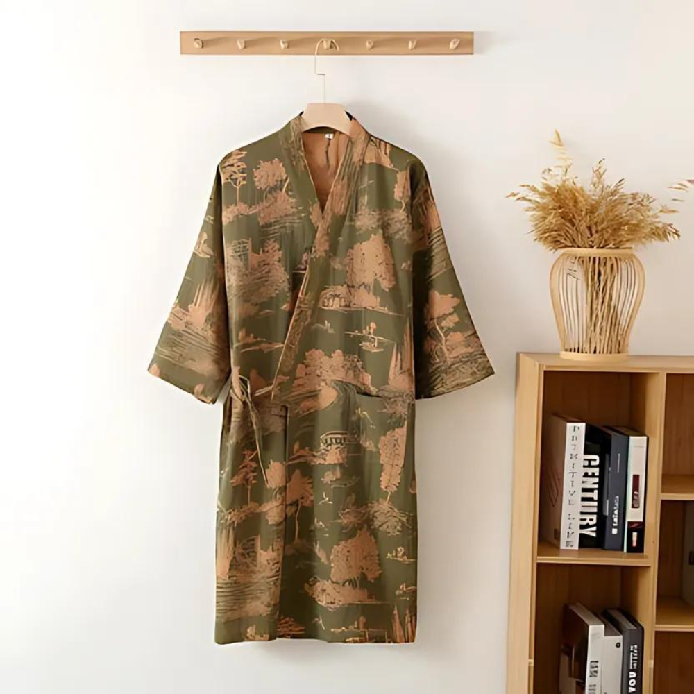 Serene Woodlands Kimono Robe — main product photo