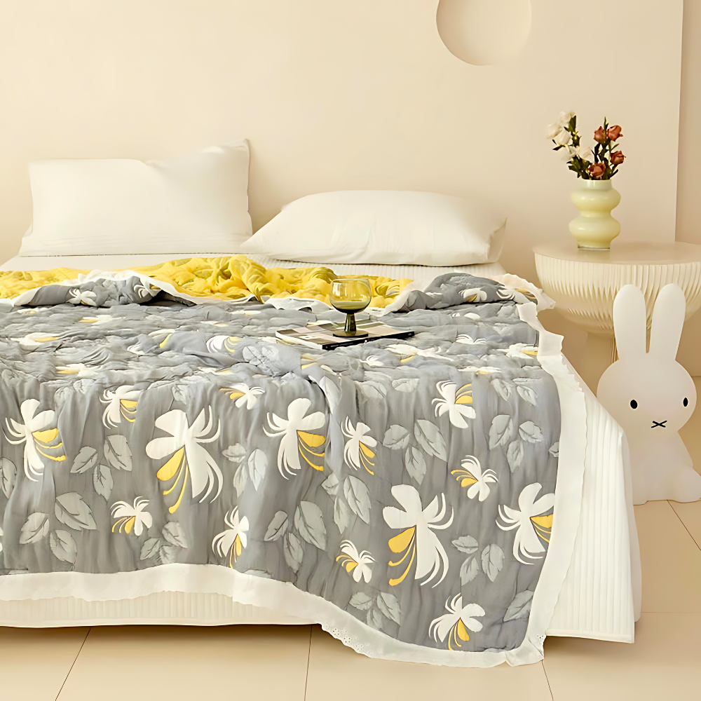 Elegant Floral Summer Blanket — main product photo