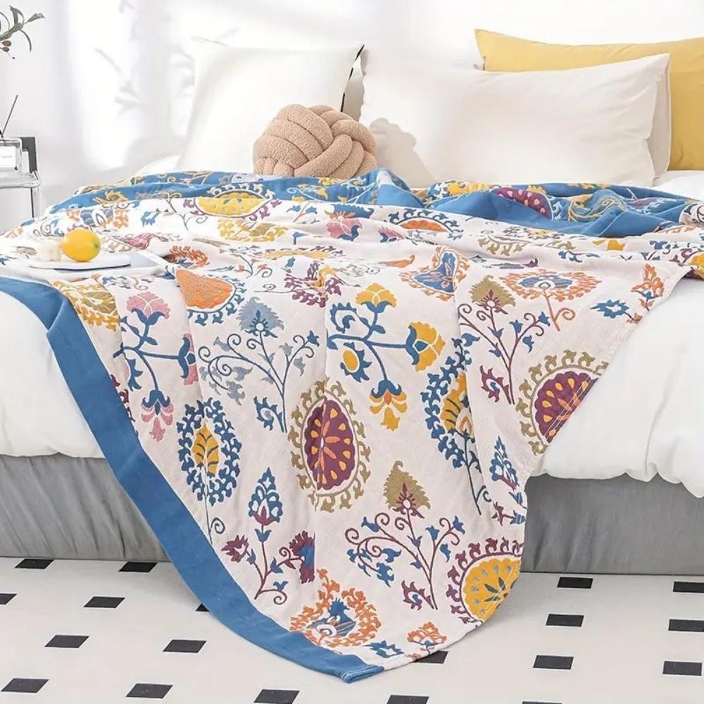 Breathable Cotton Gauze Coverlet — lifestyle shot