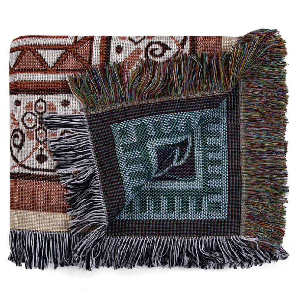 Bohemian Desert Mirage Throw Blanket — product close-up