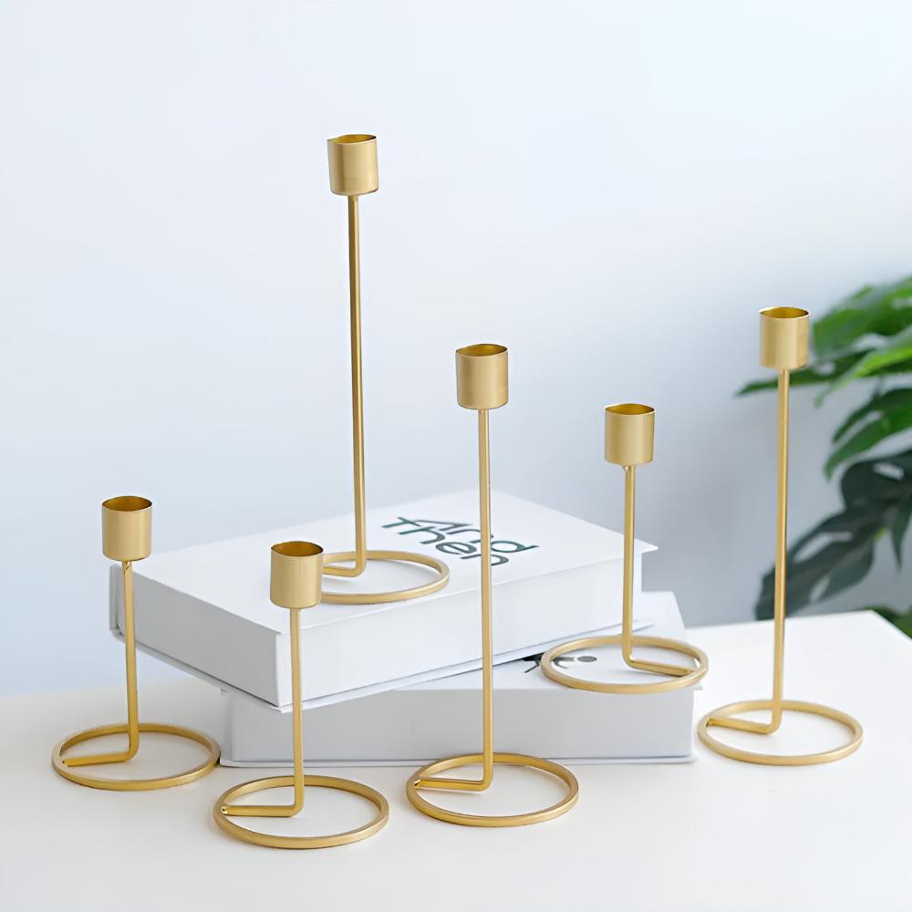 Golden Romantic Candle Holders — main product photo