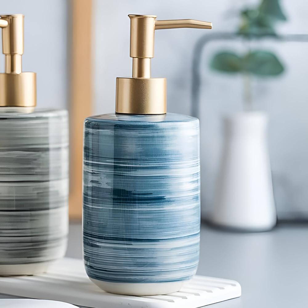 Marble Ceramic Soap Dispenser — product in use