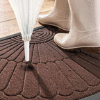 Half-Circle Welcome Door Mat — product in use