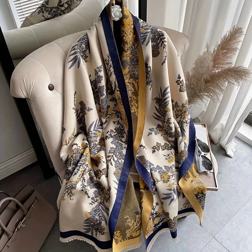 Nuvé Floral Soft Double Sided Scarf — alternate angle view