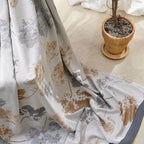 Elegant Leaf Bamboo Fibre Cooling Blanket — product close-up