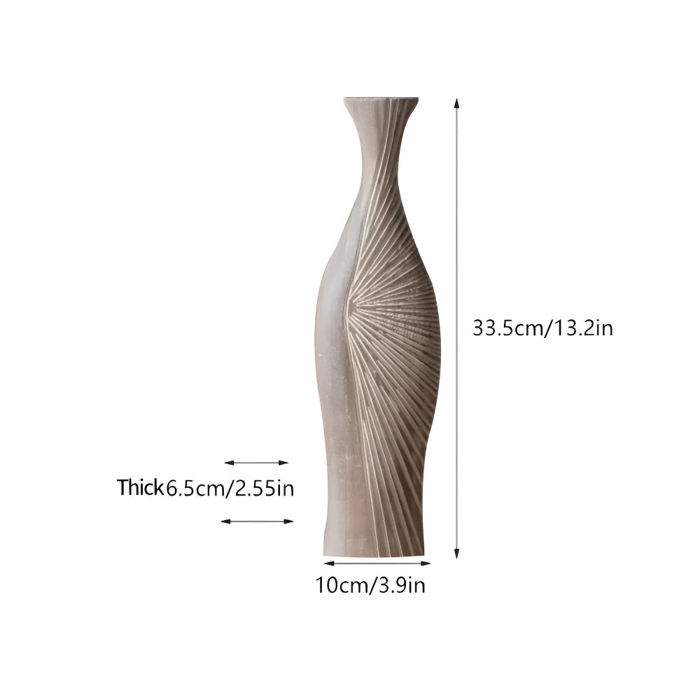 Sierra Grove Wooden Vase — lifestyle shot