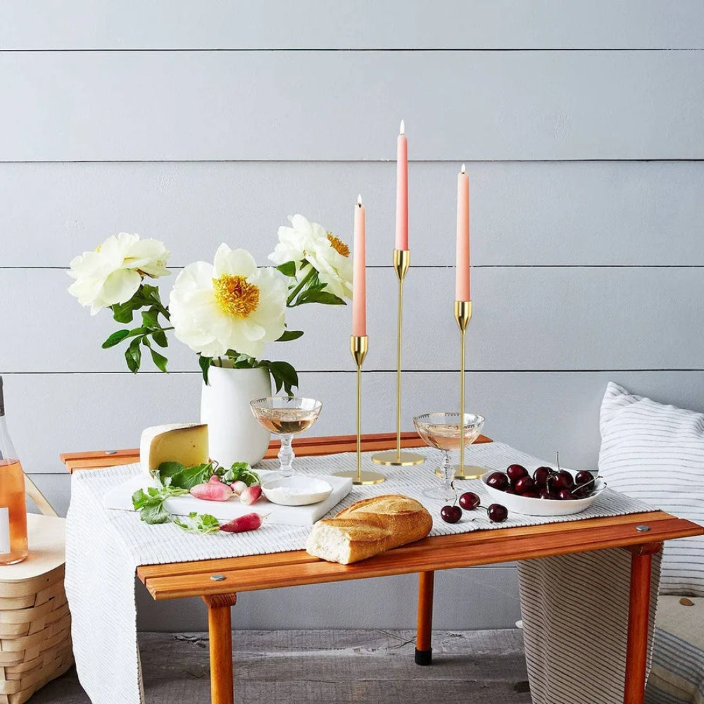 Tall & Chic Trio Candle Holder Set — product in use