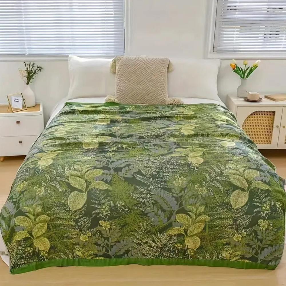 Verdant Leaf Bamboo Fibre Cooling Blanket — main product photo