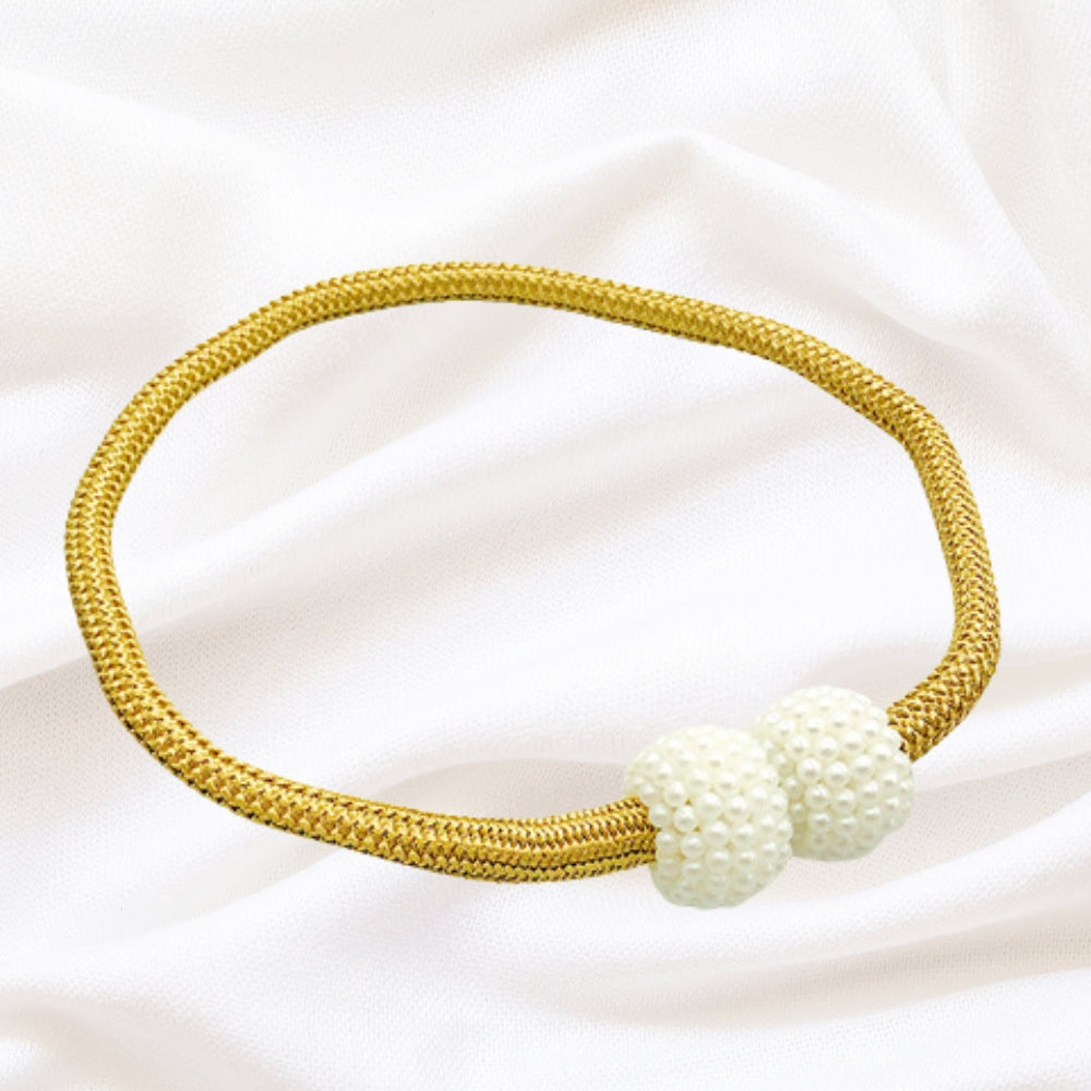 Magnetic Pearl Curtain Tie Back | 2pcs Set — additional view