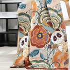 Floral Panda Bath Towel — alternate angle view