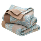 Botanical Bliss Cotton Blanket — lifestyle shot